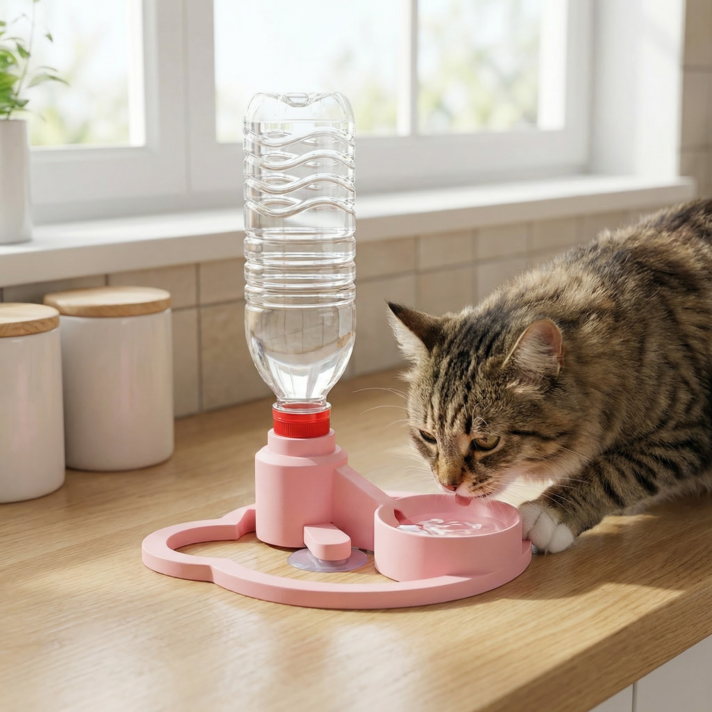 Automatic Pet Water Dispenser – No Power Required, Spill-Proof & Travel-Friendly