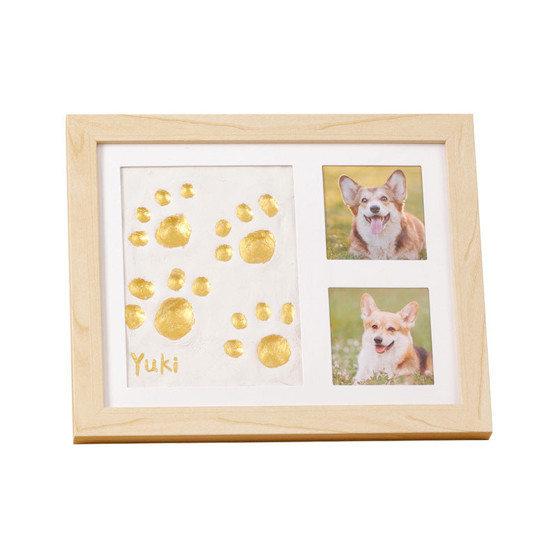 DIY Pet Paw Print Keepsake Frame Kit – Paw Impression & Photo Display