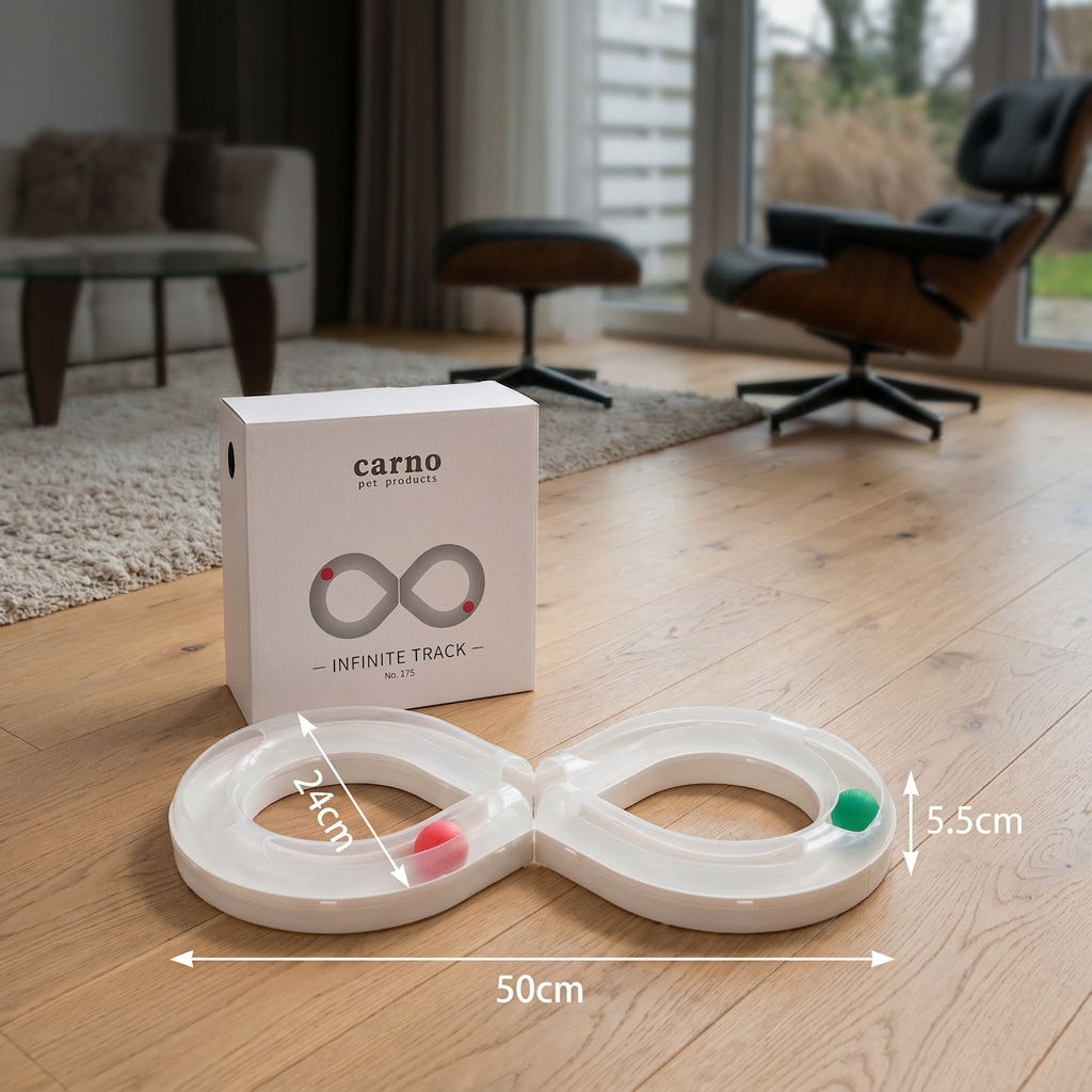 Interactive Cat Track Ball Toy