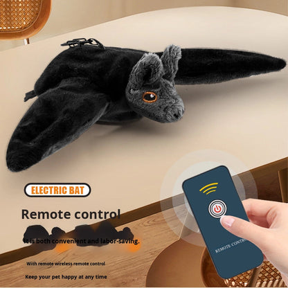 Touch—Activated Flapping Bat Dog Toy with Catnip