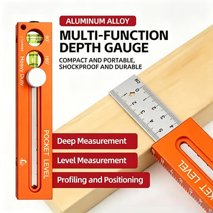 ⏳LIMITED TIME: 50% OFF! 📏Multifunctional marking level ruler🚗Delivered within five working days🔥
