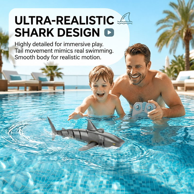 Remote Control Shark Toy – Realistic RC Shark for Pools, Bath & Water Play