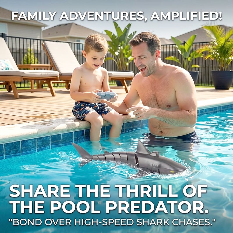 Remote Control Shark Toy – Realistic RC Shark for Pools, Bath & Water Play