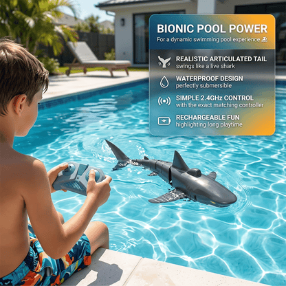 Remote Control Shark Toy – Realistic RC Shark for Pools, Bath & Water Play