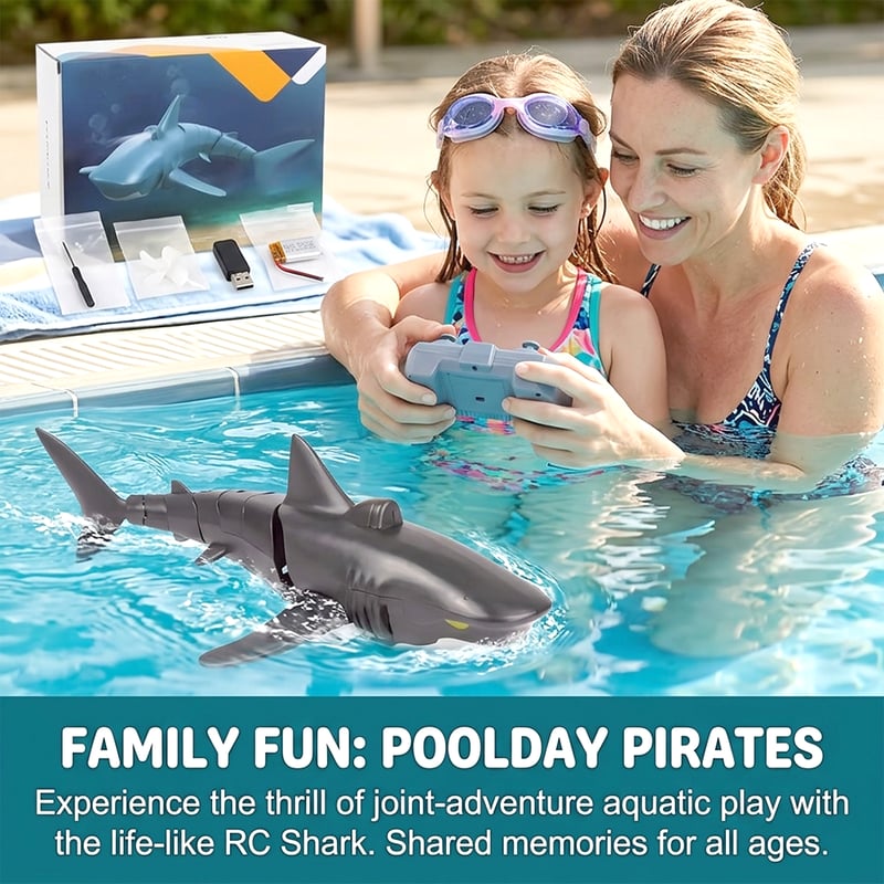 Remote Control Shark Toy – Realistic RC Shark for Pools, Bath & Water Play