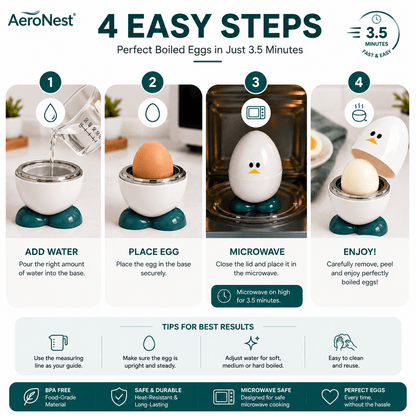 EggEase™ Microwave Egg Cooker