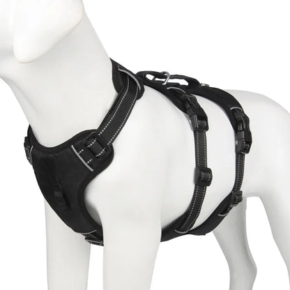 Reflective Anti-Pull Dog Harness – GripGuard Comfort