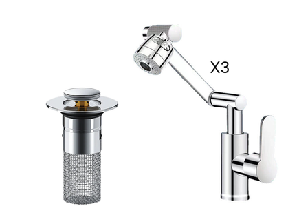 ⏳🔥LIMITED-TIME 50% OFF! 🚰 360° Rotating Mechanical Arm Faucet – Flexible, Modern & Easy to Use ✨