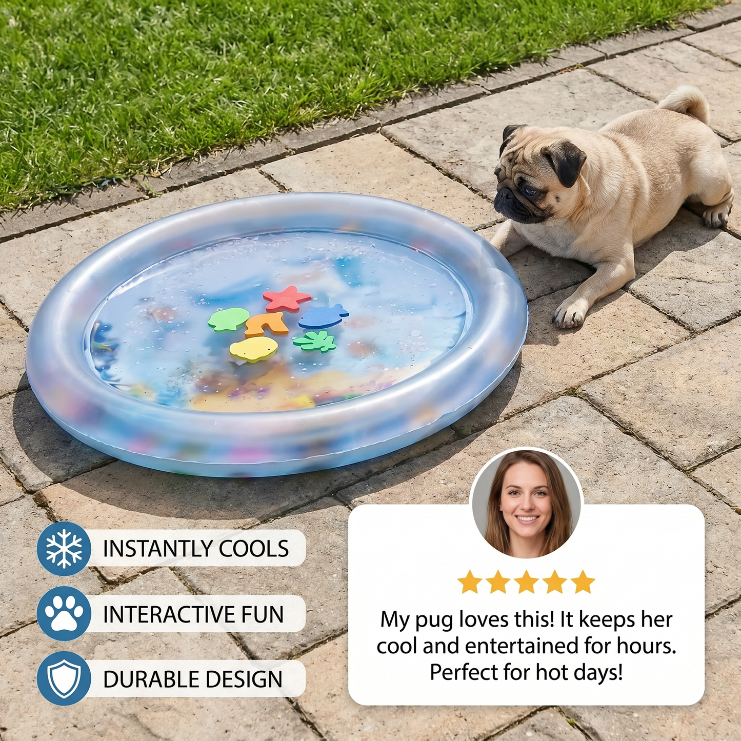 Interactive Cooling Waterbed for Dogs 2.0