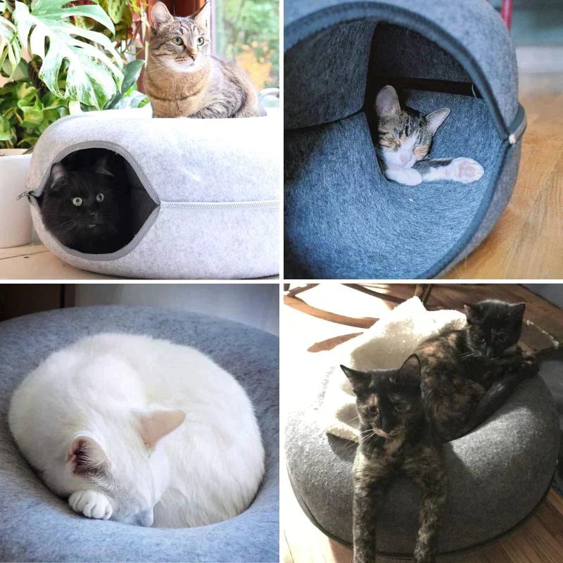 Luxurious Cat Bed and Playhouse – SchnurrNest