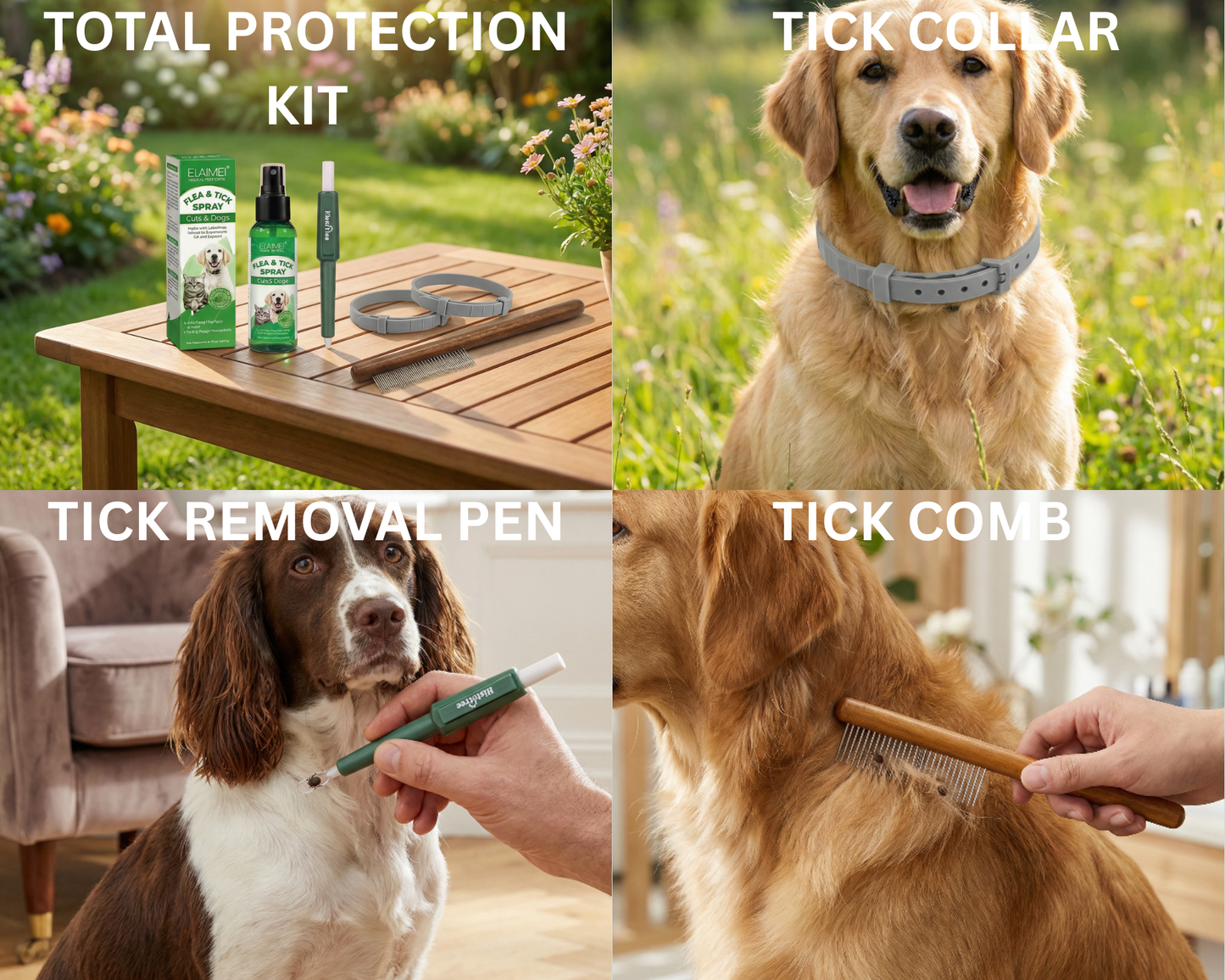 Natural Tick-Free Total Protection Kit for Dogs – The Ultimate Worry-Free Bundle