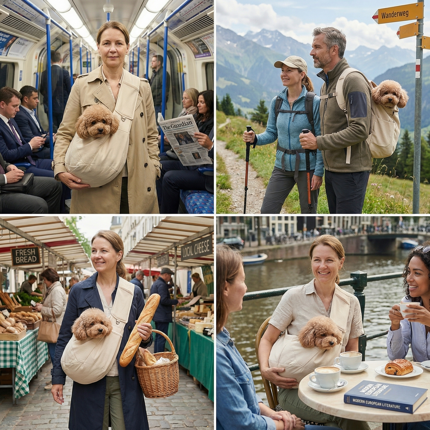 Portable Dog Shoulder Backpack – Breathable, Water-Resistant & Secure