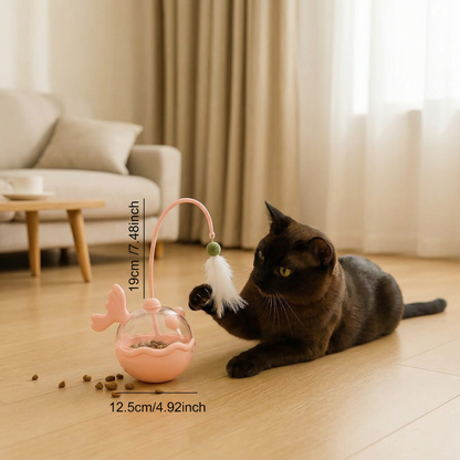 Catnip Lantern Fish Treat Dispenser Toy for Cats