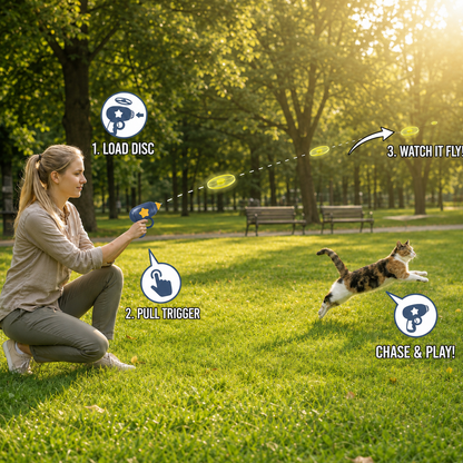 Pet Flying Disc Launcher