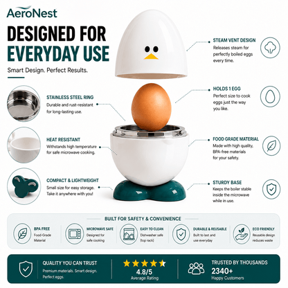 EggEase™ Microwave Egg Cooker