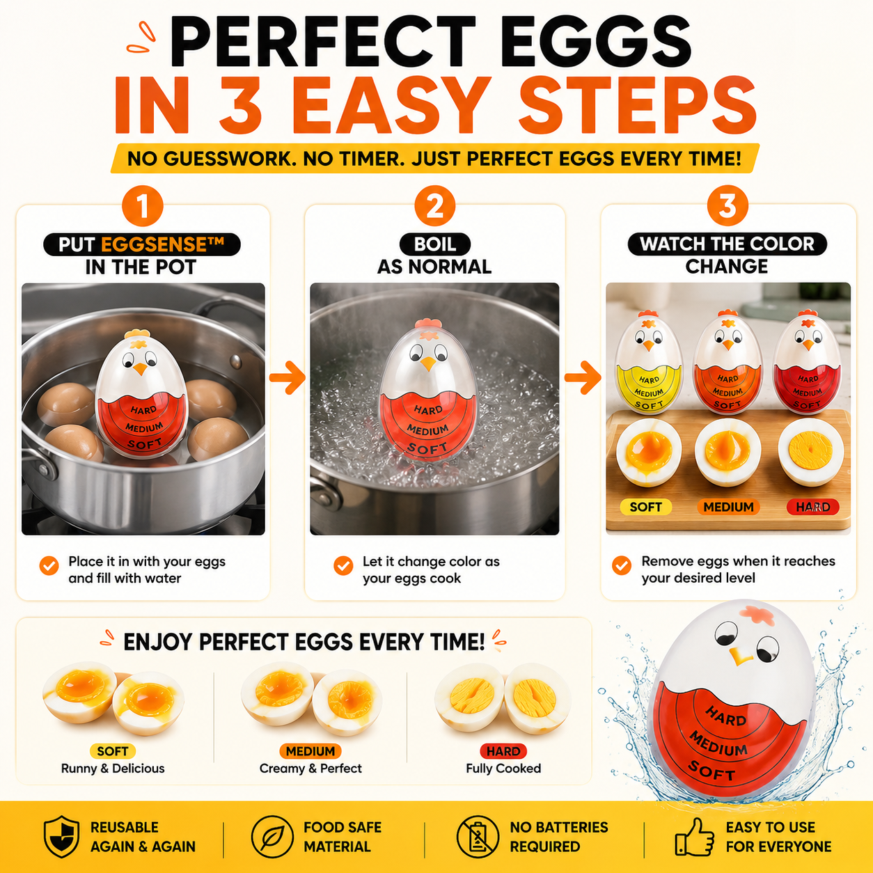 EggSense™ Perfect Boil Timer