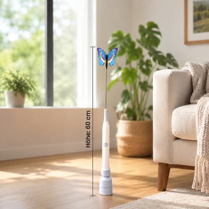 Interactive Spinning Butterfly Cat Toy – Rechargeable Motion Teaser Wand
