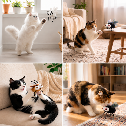 Motion-Activated Flying Insect Cat Toy