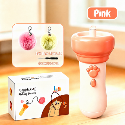 Interactive Pom-Pom Launcher Tod for Cats