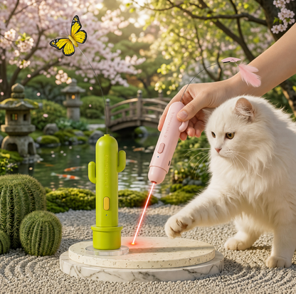 2in1 Automatic Butterfly & Laser Cat Toy