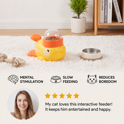 Interactive Game Food Dispenser for Cats