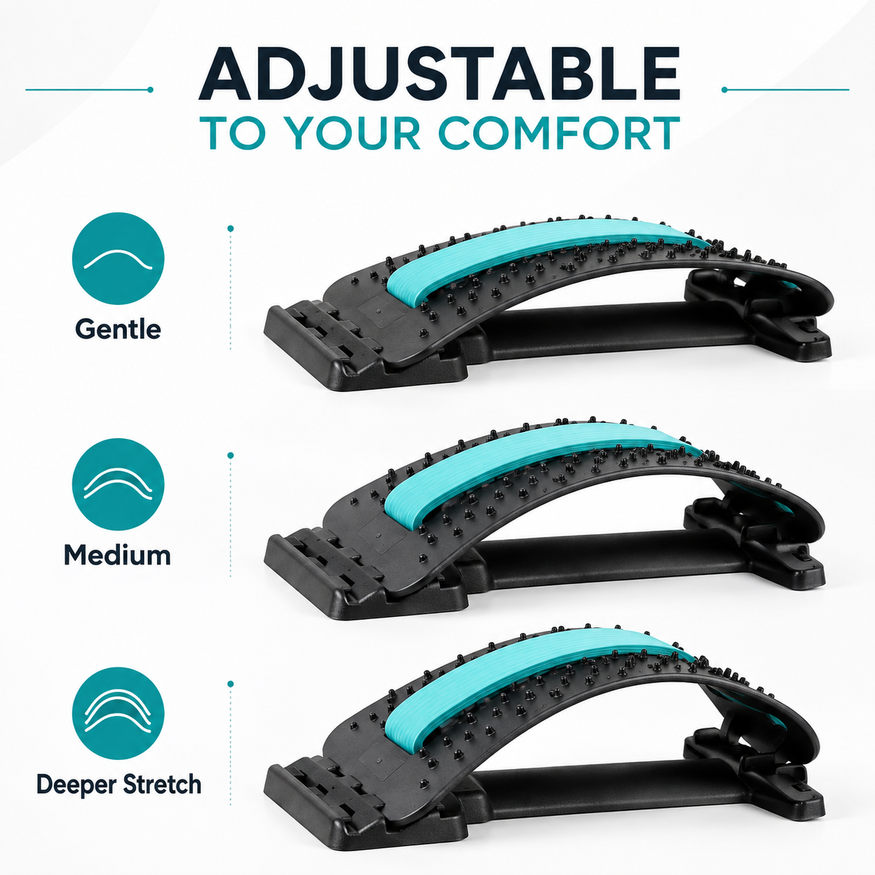 Back Relief Pro – Adjustable Back Stretcher & Posture Support