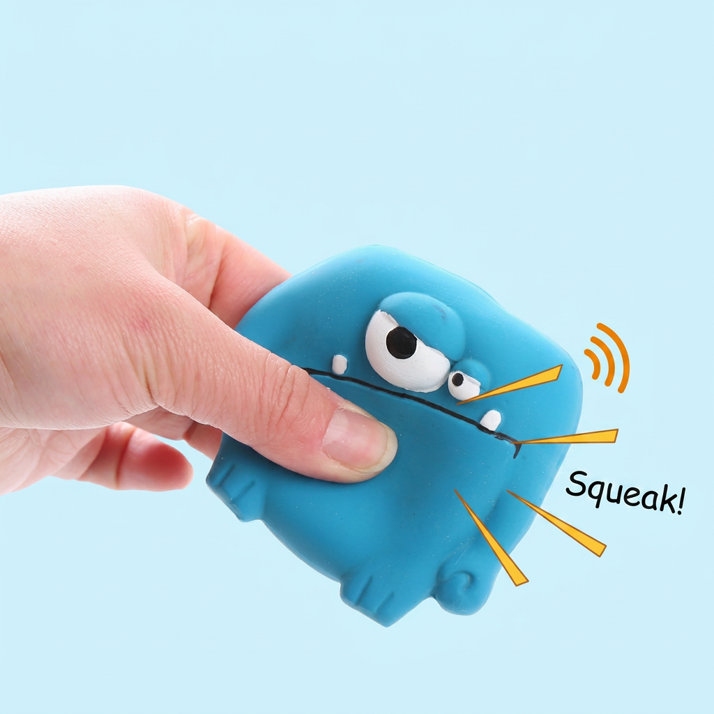 Durable Natural Monster Latex Dental Squeaky Dog Toy