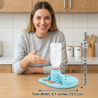 Automatic Pet Water Dispenser – No Power Required, Spill-Proof & Travel-Friendly
