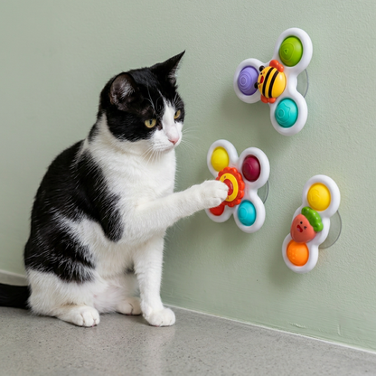 Interactive Cat Spinning Toys - Set of 3