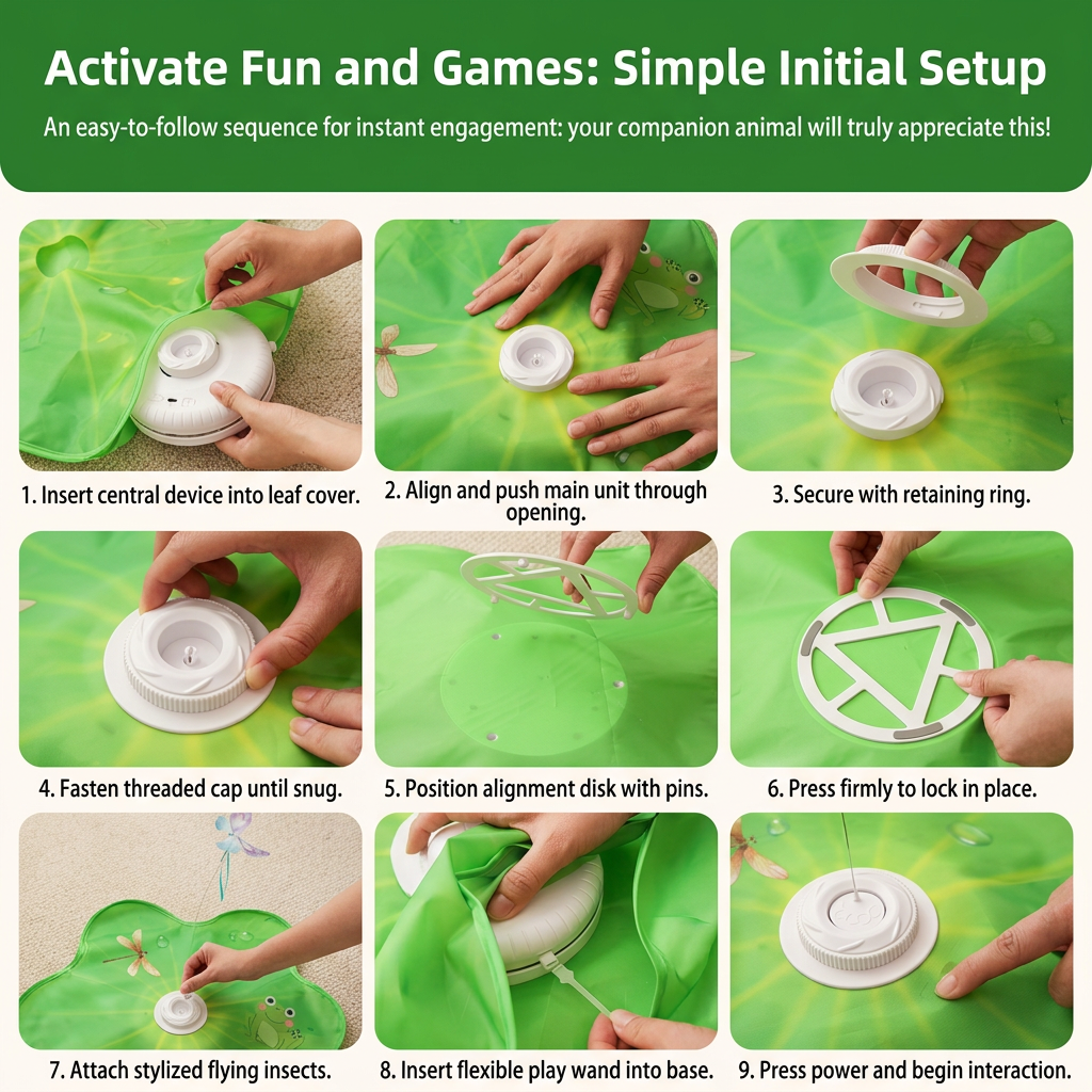 3-in-1 Interactive Butterfly Cat Toy – Play Mat with Butterfly & Feather Teasers