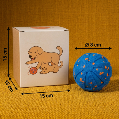 Interactive Rechargeable Dog Ball – Smart Rolling & Dental Chew Toy