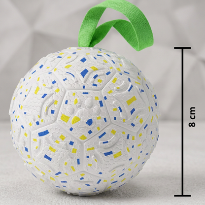 Indestructible Squeaky Dog Ball – Bite-Resistant Interactive Tug & Fetch Toy