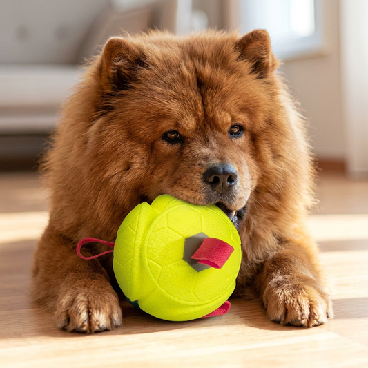 Eco-Friendly Indestructible Dog Ball – Bite Resistant Interactive Tug & Fetch Toy