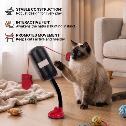 Durable Interactive Cat Boxing Toy with Punching Bag
