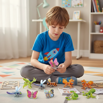 3D cartoon puzzle set for children