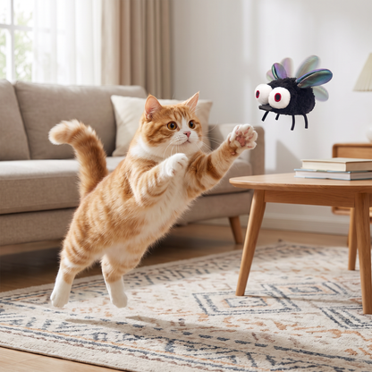 Motion-Activated Flying Insect Cat Toy