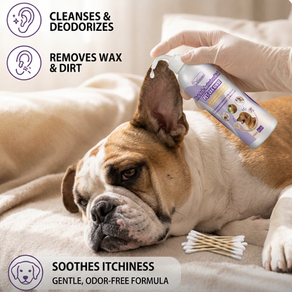 Gentle Pet Ear Cleaner – Odor-Free Formula for Dogs & Cats