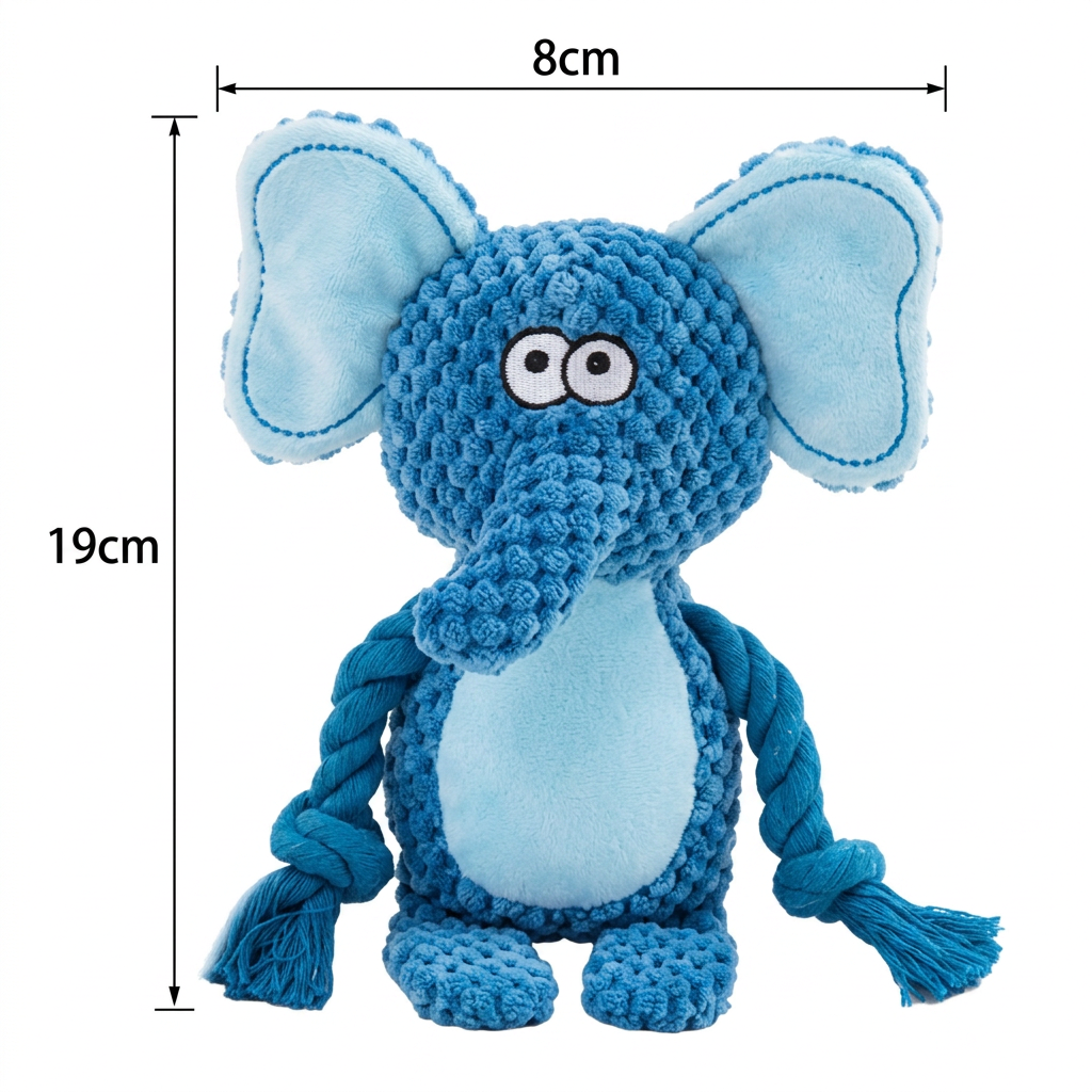 Cotton Rope Plush Dental Squeaky Dog Toy