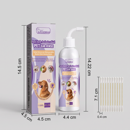 Gentle Pet Ear Cleaner – Odor-Free Formula for Dogs & Cats