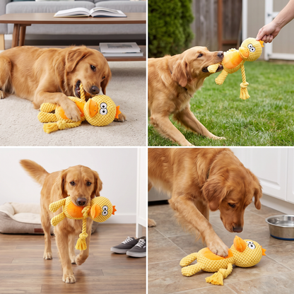 Cotton Rope Plush Dental Squeaky Dog Toy