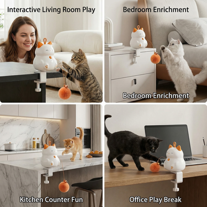 Automatic Cat Play Ball with Lifting Motion – Interactive Enrichment Toy