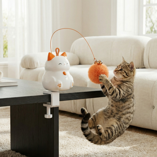 Automatic Cat Play Ball with Lifting Motion – Interactive Enrichment Toy