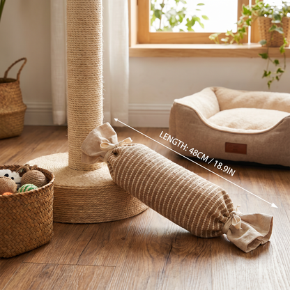Eco-Friendly Catnip Jute Bag Toy for Cats – Durable Interactive Play Bag