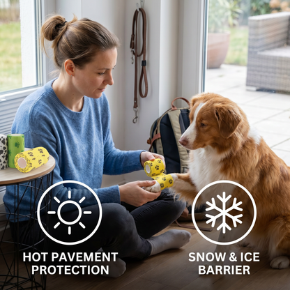 Self-Adhesive Pet Bandage Wrap for Hot Pavement & Snow Protection