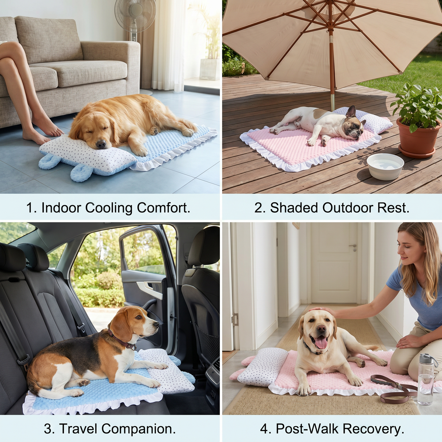 Cooling Dog Bed for Hot Days – Soft, Washable & Comfortable