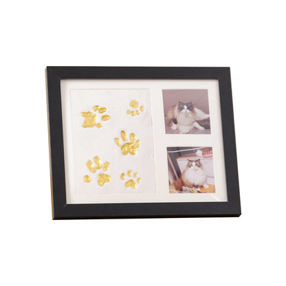 DIY Pet Paw Print Keepsake Frame Kit – Paw Impression & Photo Display