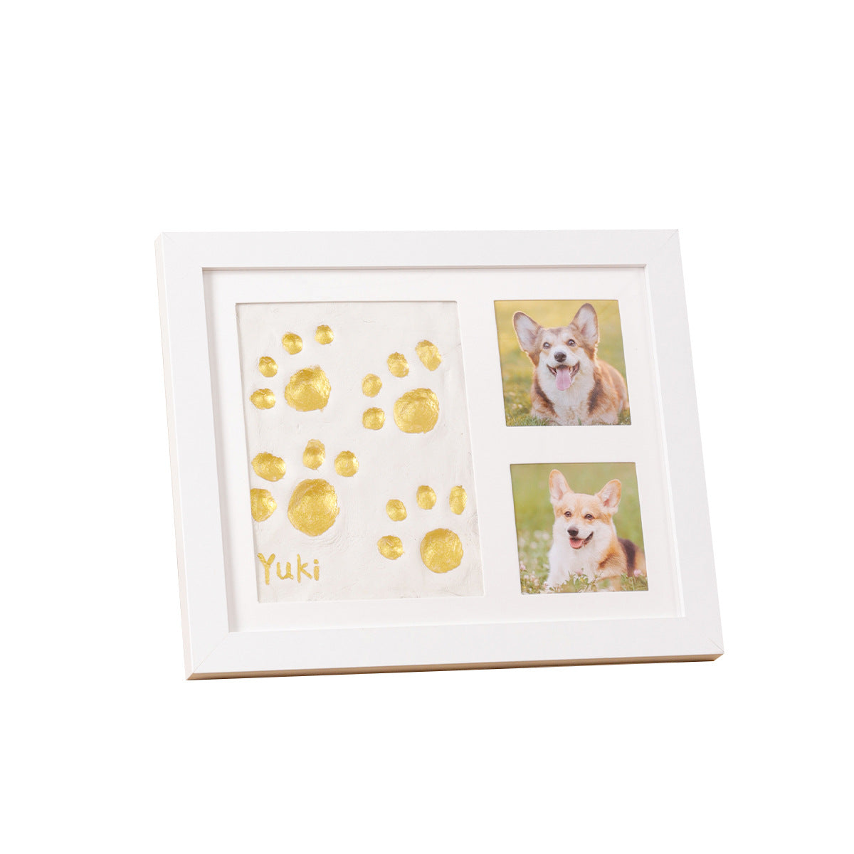 DIY Pet Paw Print Keepsake Frame Kit – Paw Impression & Photo Display