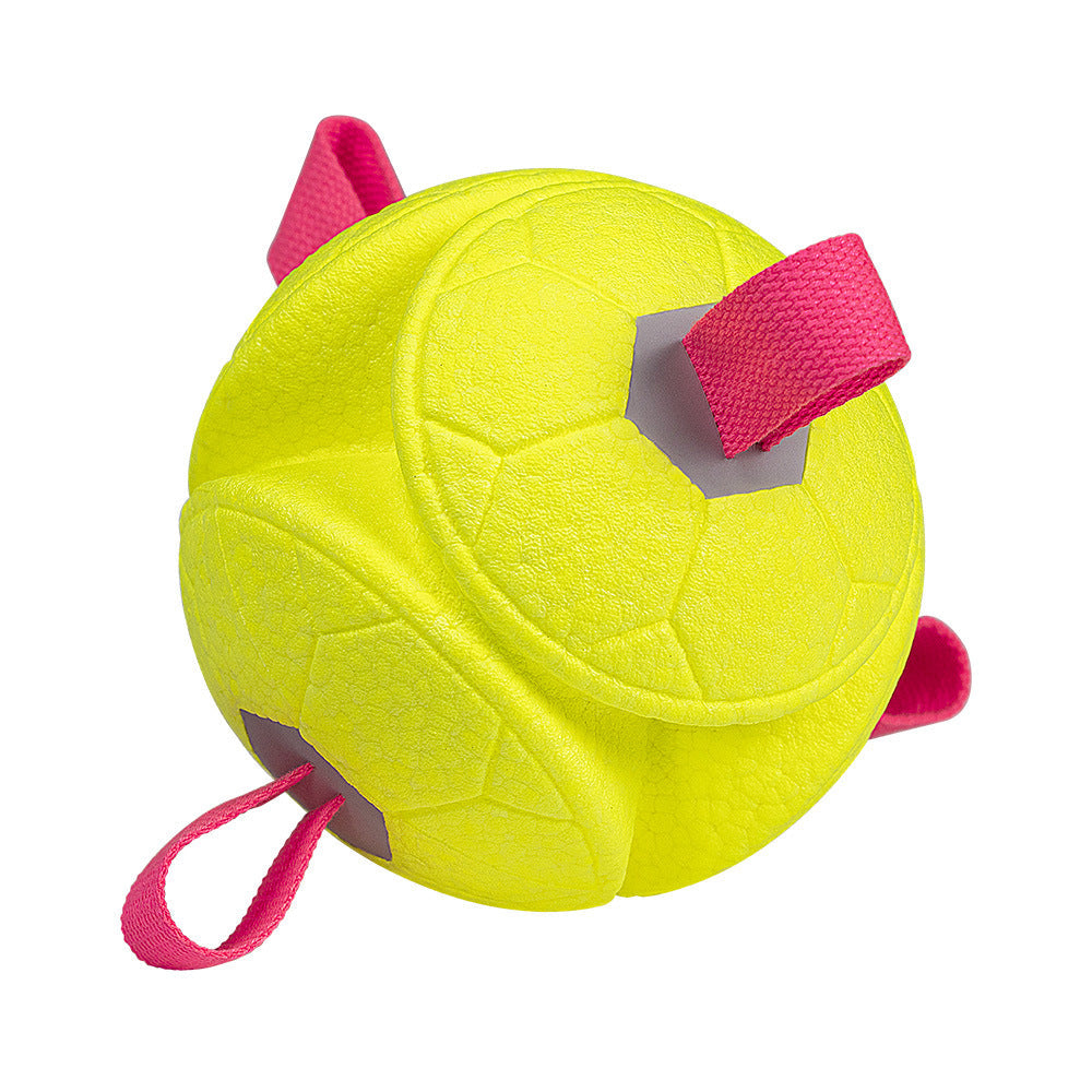 Eco-Friendly Indestructible Dog Ball – Bite Resistant Interactive Tug & Fetch Toy