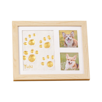 DIY Pet Paw Print Keepsake Frame Kit – Paw Impression & Photo Display