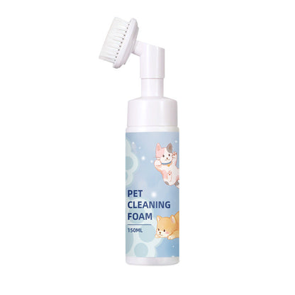 Gentle Waterless Paw Cleansing Foam with Brush for Dogs